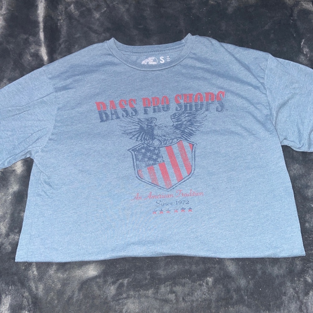 Bass pro shop tee S blue